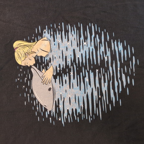 Skate Mental Dolphin T-shirt Size XL Black - Picture 2 of 5